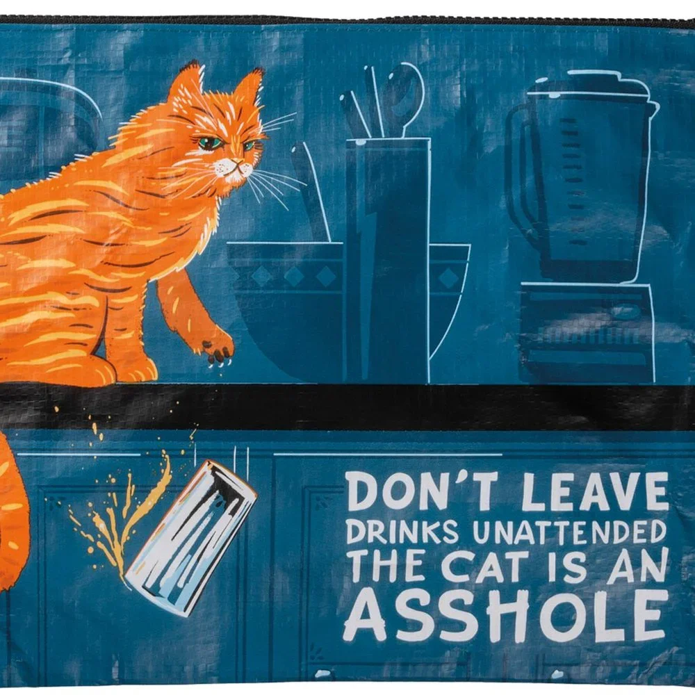 Zipper Folder - Don't Leave Drinks Unattended